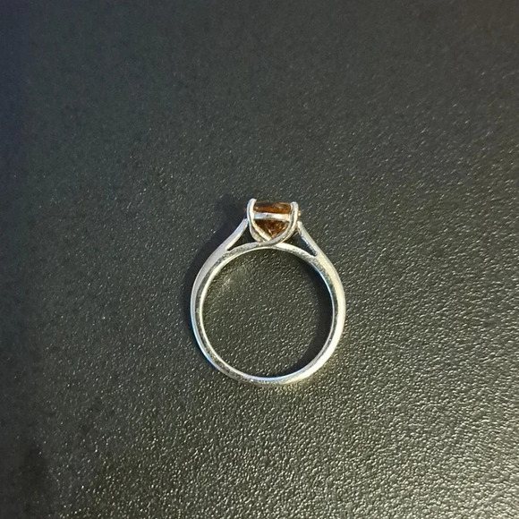 Golden Scapolite Solitaire Ring In 925 Sterling Silver. - Picture 6 of 6